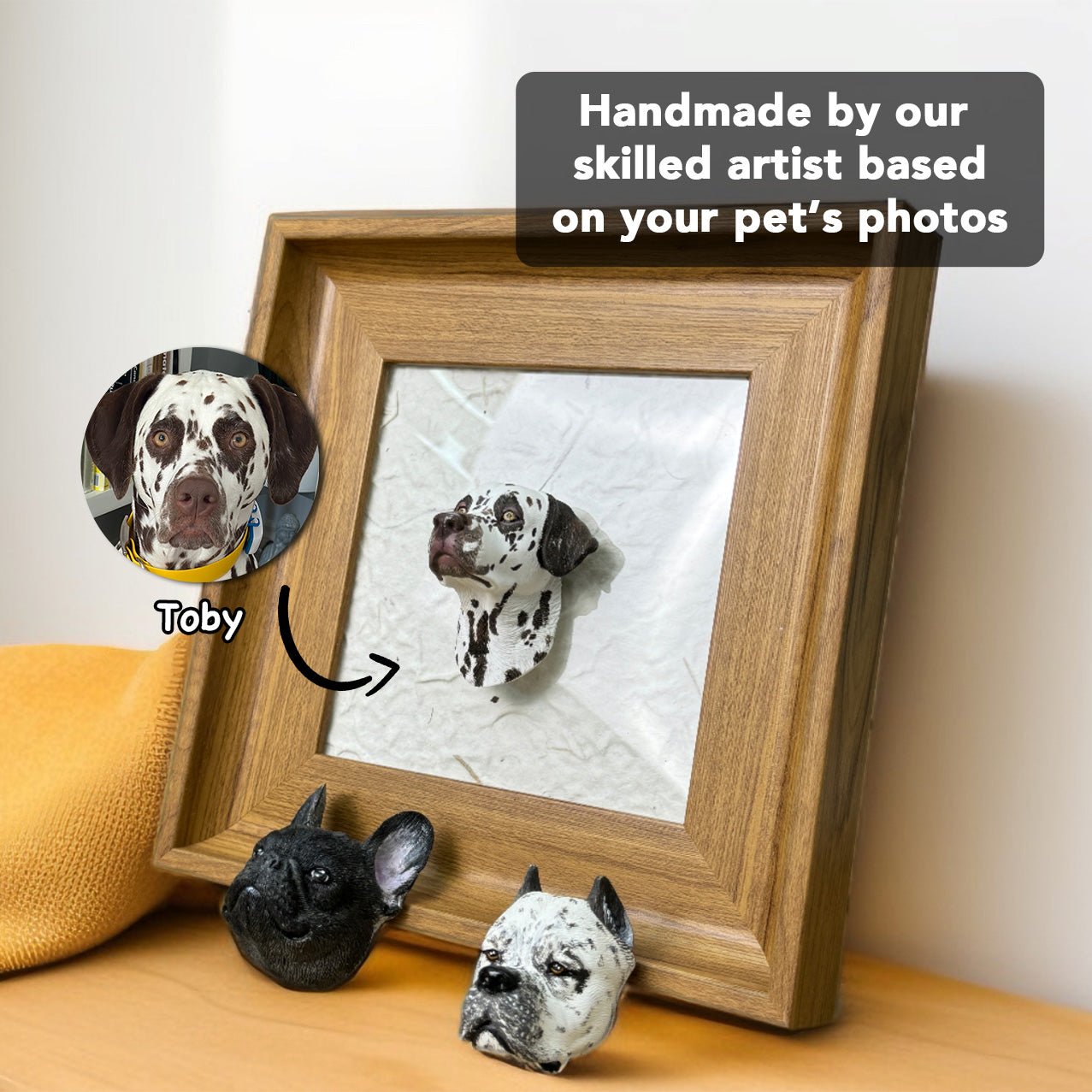 Personalized Pet Avatar Figurine Keychain Memorial Gift for Pet Lovers