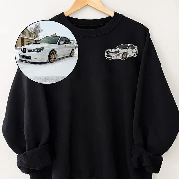 Sudaderas con capucha bordadas para coche personalizadas, regalo para entusiastas del coche, regalos de San Valentín