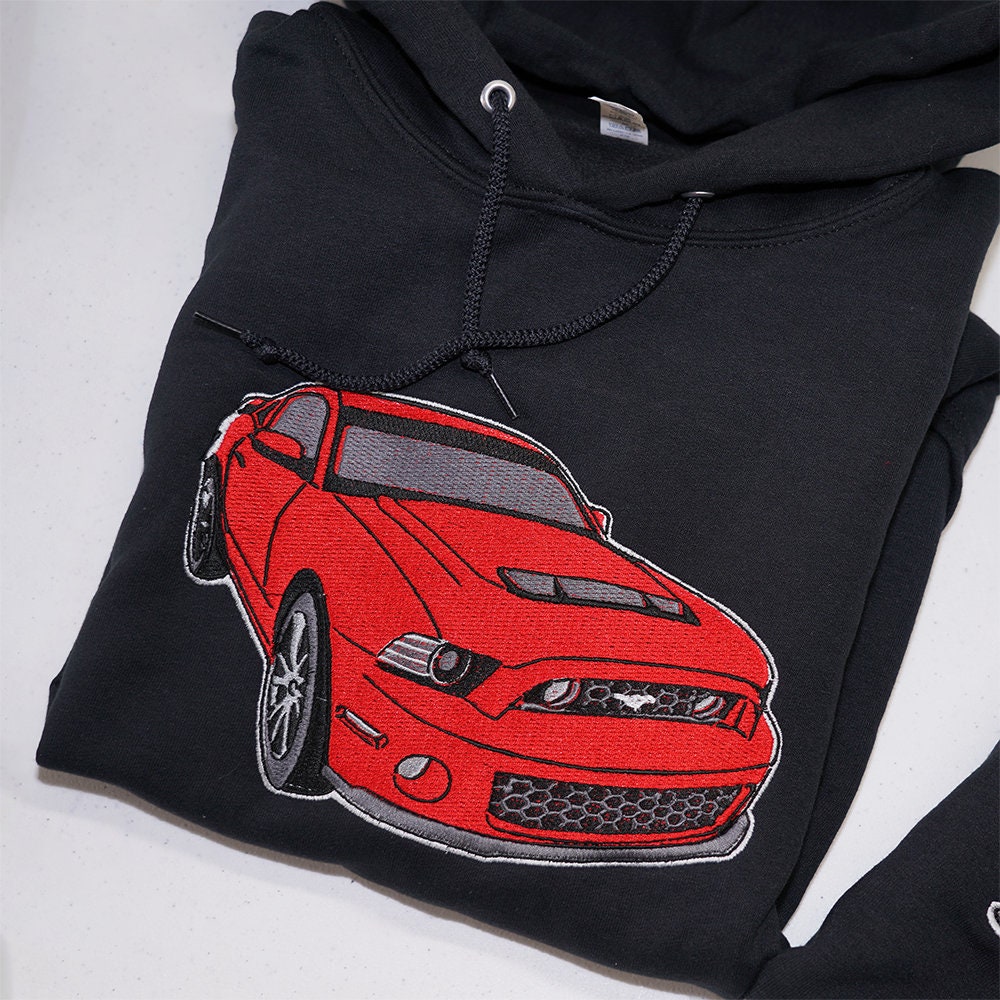 Sudaderas con capucha bordadas para coche personalizadas, regalo para entusiastas del coche, regalos de San Valentín