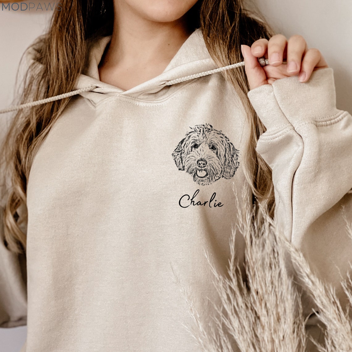 Personalisiertes Sweatshirt mit Haustiergesicht und -namen, Geschenk für Tierliebhaber