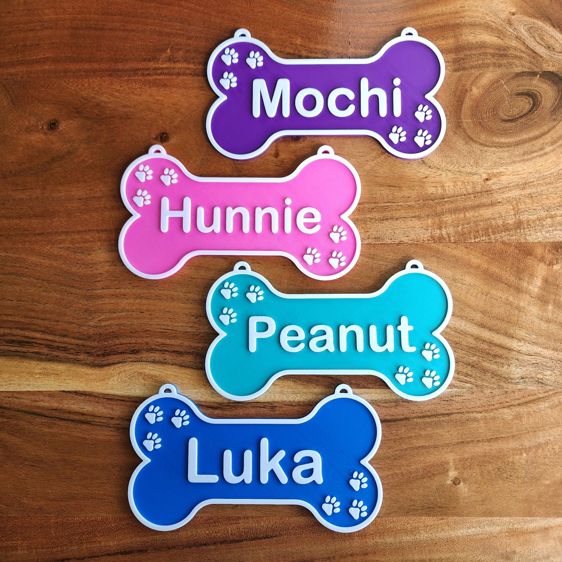 Personalisiertes Hundeknochen-Kistenschild mit Namen, Geschenk für Tierliebhaber