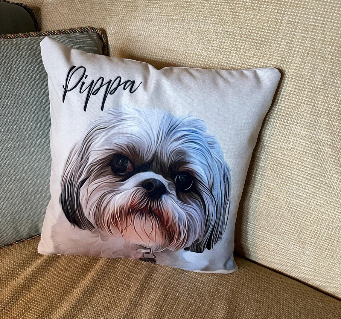 Custom Pet Photo Pillow Loss of Pet Sympathy Gift Memorial Gift Christmas Gift Pet for Pet Lovers