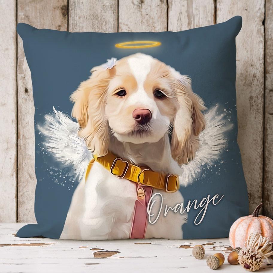 Custom Pet Photo Pillow Loss of Pet Sympathy Gift Memorial Gift Christmas Gift Pet for Pet Lovers