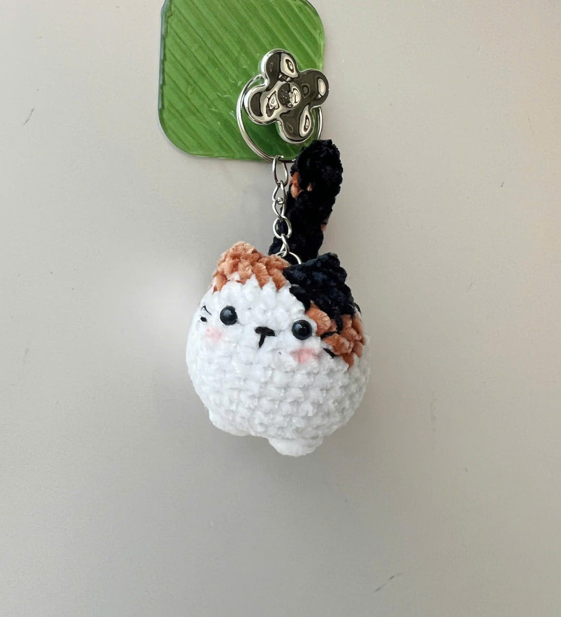 Personalized Crochet Cute Cat Keychain Gift for Pet Lovers