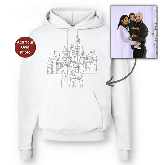 Sudadera con capucha bordada con retrato personalizado, regalo perfecto para parejas