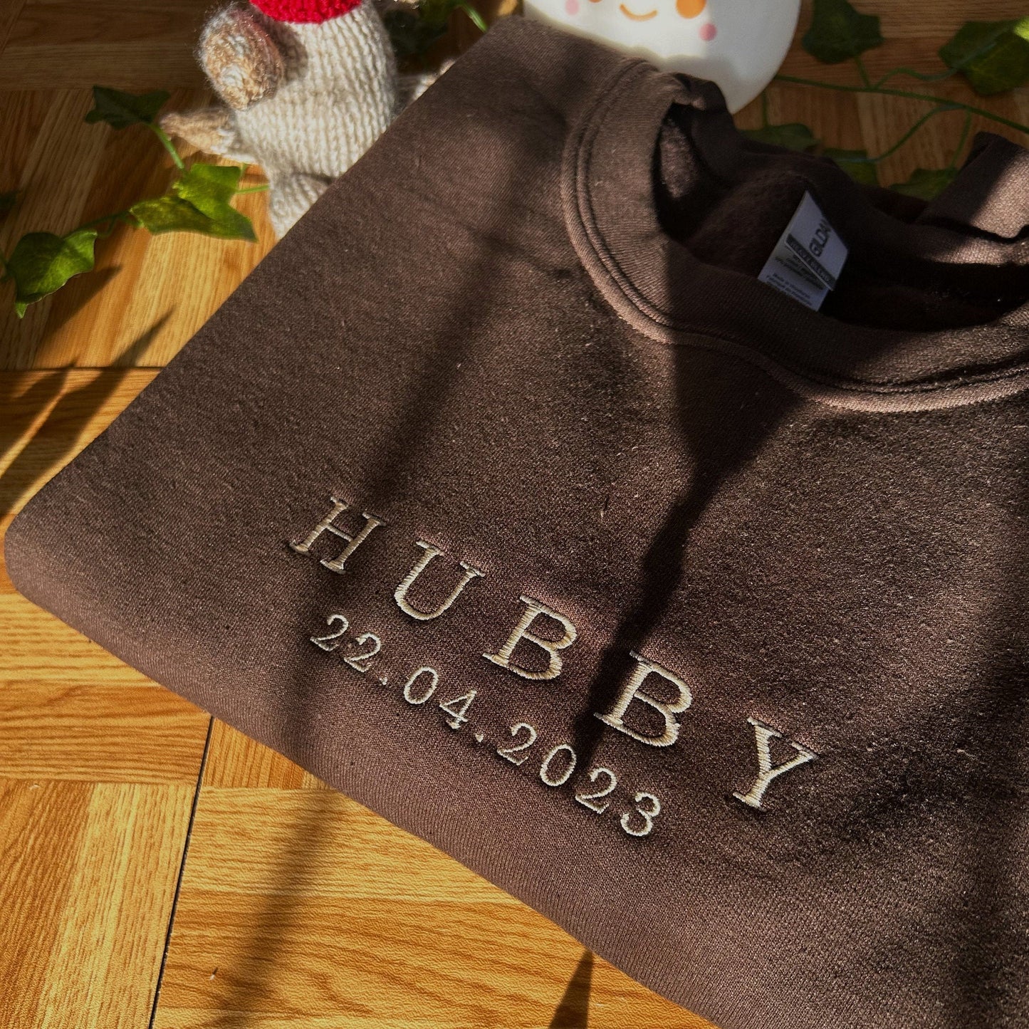 ¡Venta caliente! Año personalizado Wifey Hubby bordado sudadera de San Valentín a juego